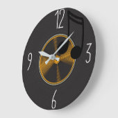 Musical Disk Large Clock Große Wanduhr (Winkel)
