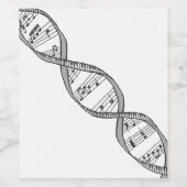 Musical DNA Weinetikett (Einzelnes Label)