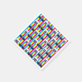 Musical Drums Piano Keys Music Lover Serviette (Ecke)