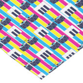 Musical Drums Piano Niedlich farbenfroh Kurzer Tischläufer (Ecke)