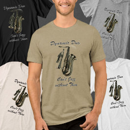Musical Duo Horn & Sax Jazz Tri-Blend Shirt