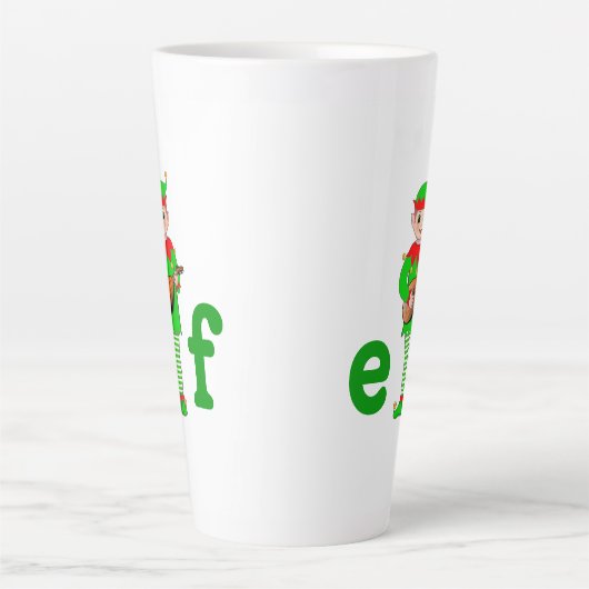 Musical Elf Latte Tasse (Vorderseite)