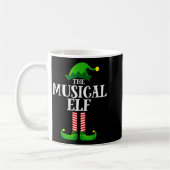 Musical Elf Matching Family Group Christmas Party Kaffeetasse (Links)
