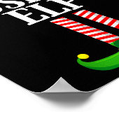 Musical Elf Matching Family Group Christmas Party Poster (Ecke)