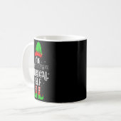 Musical Elf Xmas Christmas Matching Family Elf Squ Kaffeetasse (Vorderseite Links)