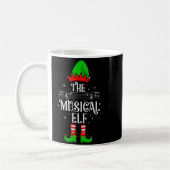 Musical Elf Xmas Christmas Matching Family Elf Squ Kaffeetasse (Links)
