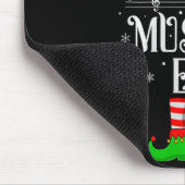 Musical Elf Xmas Christmas Matching Family Elf Squ Mousepad (Ecke)