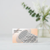 Musical Entertainer Guitar Business Cards Visitenkarte (Stehend Vorderseite)