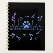 Musical Flute with Paw Prints Planer (Vorderseite)