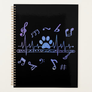 Musical Flute with Paw Prints Planer