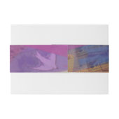 Musical Flying Dove Bat Mitzvah Envelope Wrap Band (Rückseitenbeispiel)