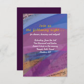 Musical Flying Dove Mitzvah Party Empfang Card Begleitkarte (Vorne/Hinten)