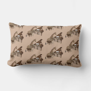 Musical Giraffe Klavier spielen Lendenkissen