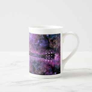 Musical Gitarre Bone China Tasse
