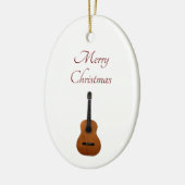 Musical Gitarre Weihnachten Keramik Ornament (Links)