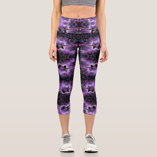 Musical Gitarren Capri Leggings (Vorderseite)