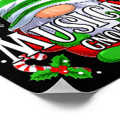 Musical Gnome Christmas Pajamas Matching Family Gr Poster (Ecke)