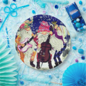 Musical Gnomes Weihnachtsbuch-Teller Pappteller (Party)