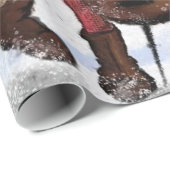 Musical Gnomes Weihnachtswrapping Paper Geschenkpapier (Rolleneckpunkt)