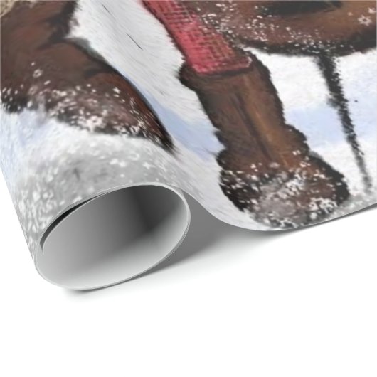 Musical Gnomes Weihnachtswrapping Paper Geschenkpapier (Rolleneckpunkt)