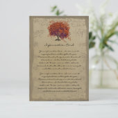 Musical Gold Dark Orange Plum Heart Leaf Tree (Stehend Vorderseite)