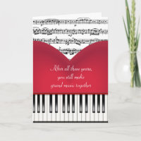 Musical Grand Piano Herz für das Jubiläum