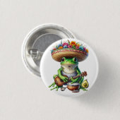 Musical Green Frog Button (Vorne & Hinten)
