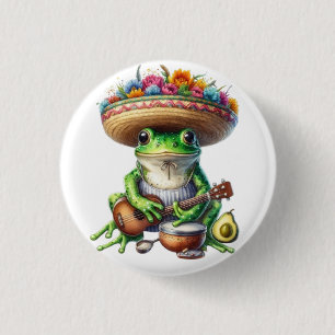 Musical Green Frog Button