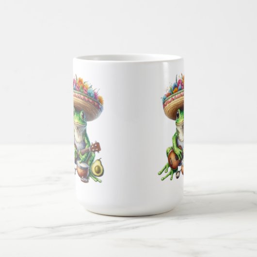 Musical Green Frog Kaffeetasse (Mittel)