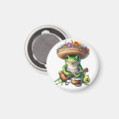 Musical Green Frog Magnet (Vorderseite/Rückseite)