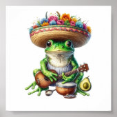 Musical Green Frog Poster (Vorne)