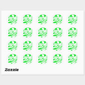 Musical Green Sticker (Blatt)