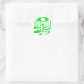 Musical Green Sticker (Tasche)