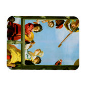 Musical Group on Balcony Fine Art Dutch Painting Magnet (Horizontal)