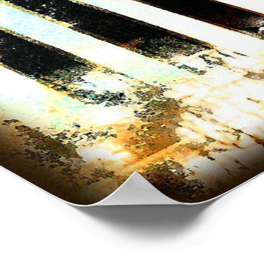 Musical Grunge Canvas Print Poster (Ecke)