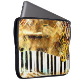Musical Grunge Laptop Sleeve (Vorne Rechts)