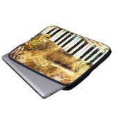 Musical Grunge Laptop Sleeve (Vorne Knopf)