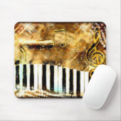 Musical Grunge Mouse Pad Mousepad (Mit Mouse)