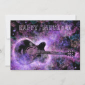 Musical Guitar Birthday Card Karte (Rückseite)