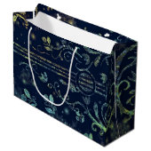 Musical Guitar Gift Bag Große Geschenktüte (Vorderseite Schrägansicht)