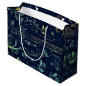 Musical Guitar Gift Bag Große Geschenktüte (Rückseite Schrägansicht)