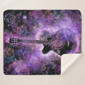 Musical Guitar Sherpa Blanket Sherpadecke (Vorderseite (Horizontal))
