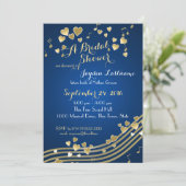 Musical Hearts Brautparty Einladung (Stehend Vorderseite)