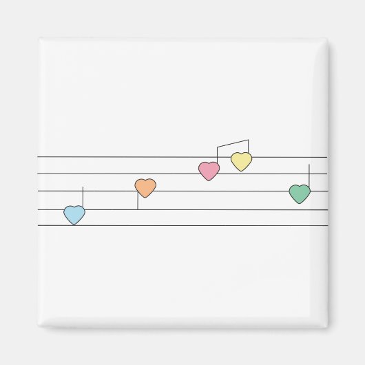 Musical Hearts Magnet (Vorne)
