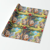 "Musical Igel Vibes" Geschenkpapier (Ungerollt)
