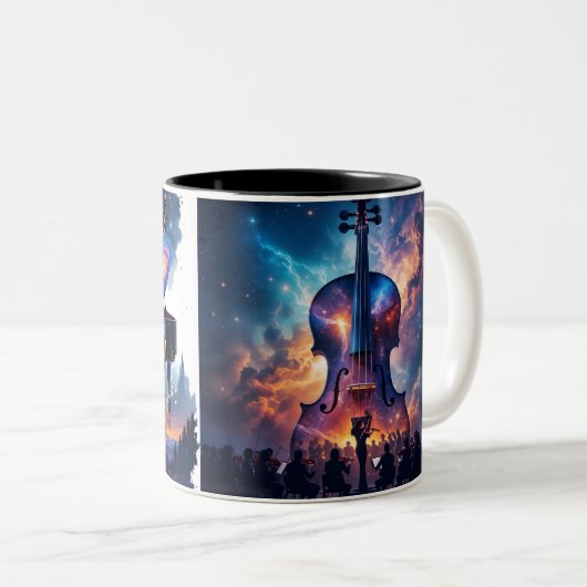 Musical Inner wird Zweifarbige Tasse (VorderseiteRechts)