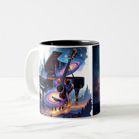 Musical Inner wird Zweifarbige Tasse (Vorderseite Links)