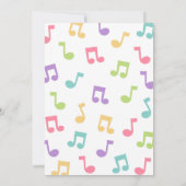 Musical Instrument Birthday Party Einladung (Rückseite)