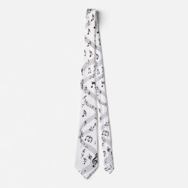  Musical Instrument Notes - Men's Custom Necktie Krawatte