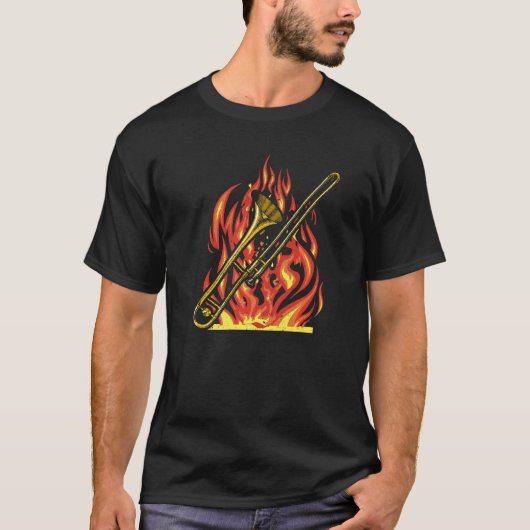 Musical Instrument Trombone Player Musician Trombo T-Shirt (Vorderseite)